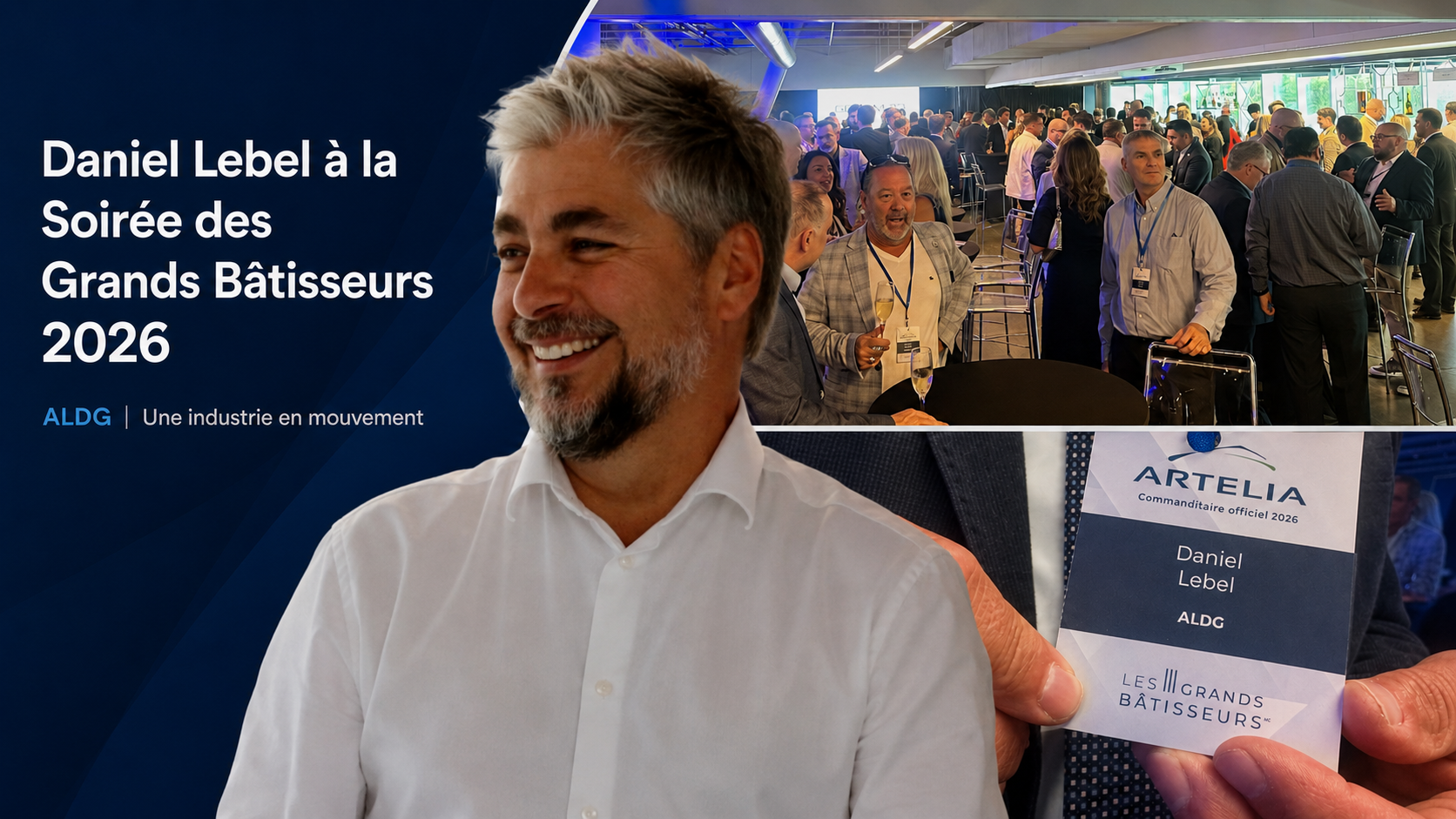 Daniel Lebel, vice-président ALDG, à la Soirée des Grands Bâtisseurs 2026