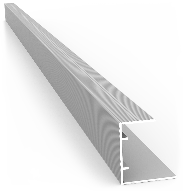 Moulure à Plancher en "C" de 264" Gris